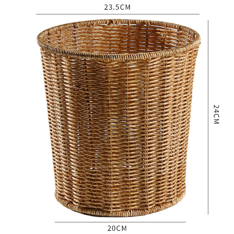 Unisex High-quality decorative storage basket with natural rattan structure Stornfield