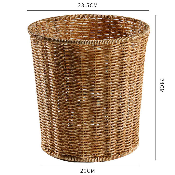 Unisex High-quality decorative storage basket with natural rattan structure Stornfield
