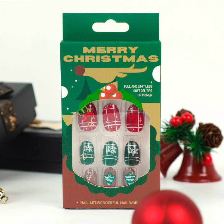 Artistic Christmas nail art with festive design Stornfield