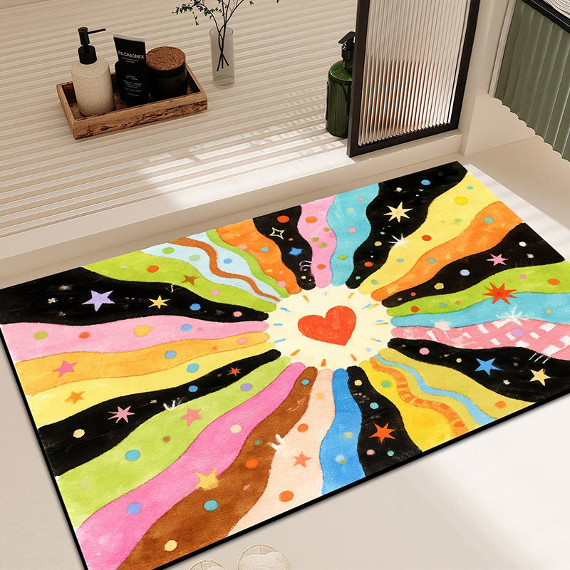 Artistic Colorful Abstract Area Rug