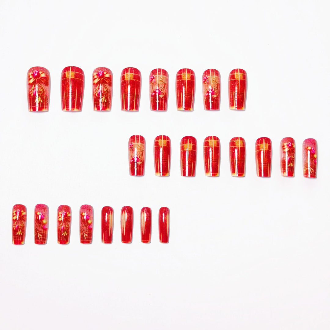Artificial Nails in Festive Glamour Style Stornfield