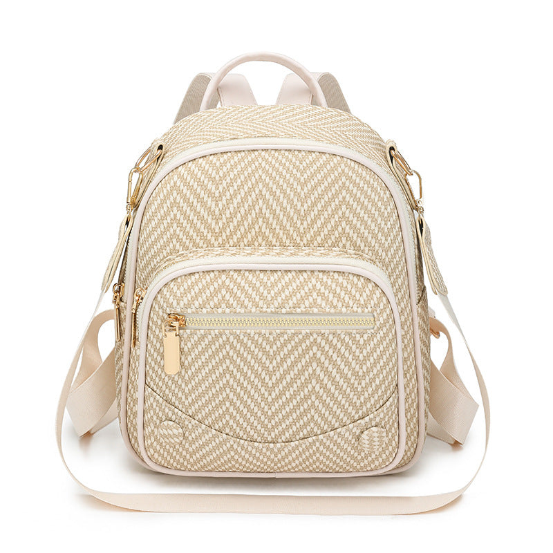 Multi-Functional Herringbone Pattern Backpack Stornfield