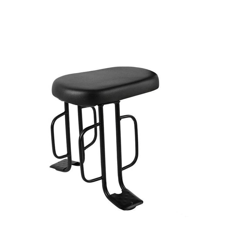 padded adjustable motorcycle passenger backrest and foldable footrest stool Stornfield