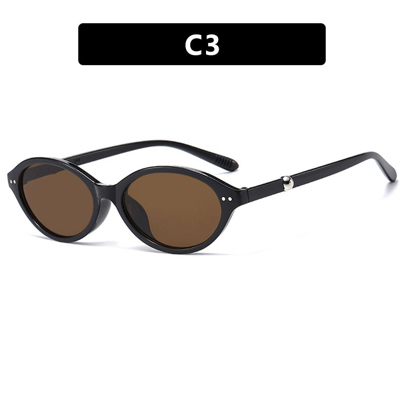 Women trendy sunglasses in oval design with UV protection Stornfield