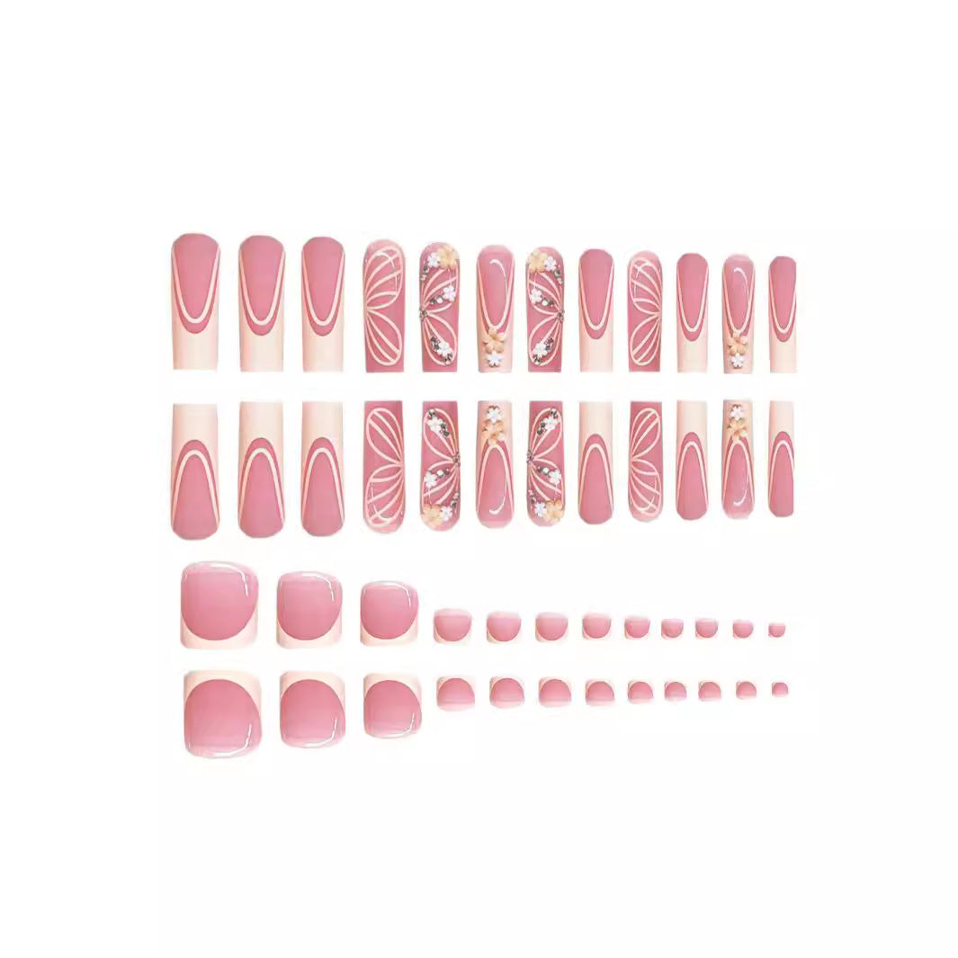 Premium Luxury Floral Nail Art Set Stornfield