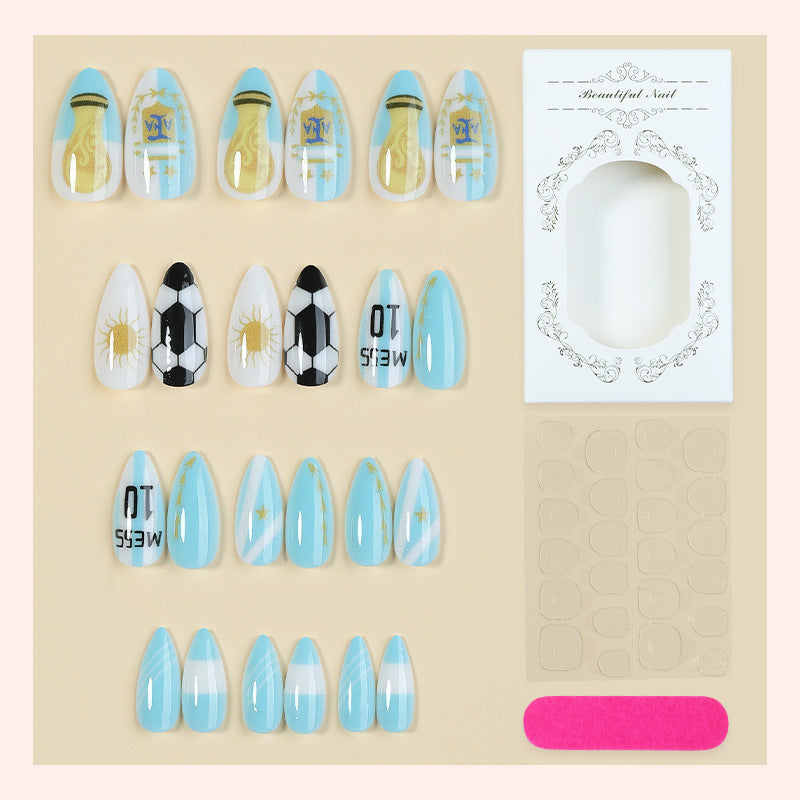 Creative nail art set with football theme Stornfield