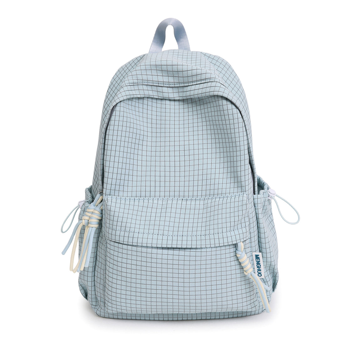 Versatile Lightweight Grid Pattern School Backpack Stornfield