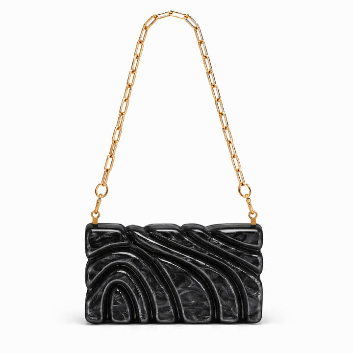 Sculpted Shell Clutch