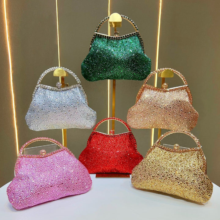 Exquisite Rhinestone-Studded Evening Handbag