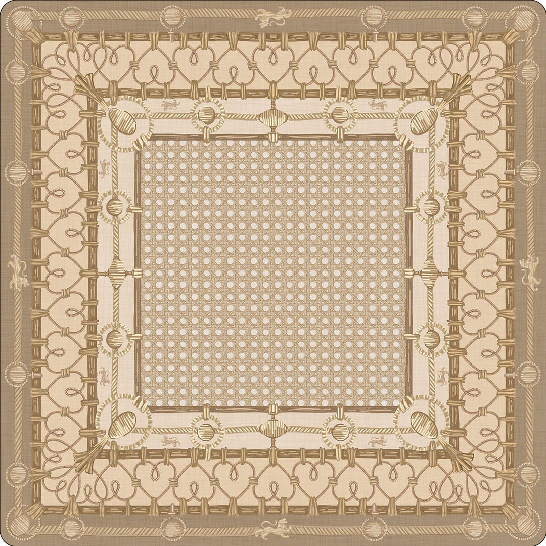 Decorative Geometric Print Area Mat