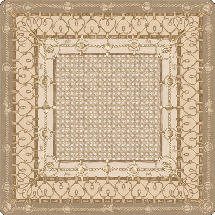 Decorative Geometric Print Area Mat