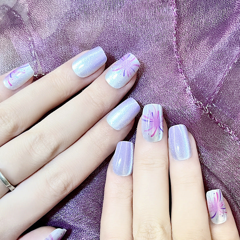 Floral Long Stiletto Press-On Nails Stornfield