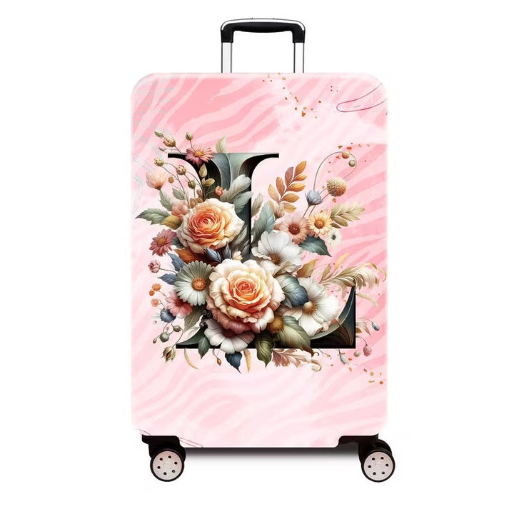 Ladies hard shell suitcase with luxurious floral design Stornfield