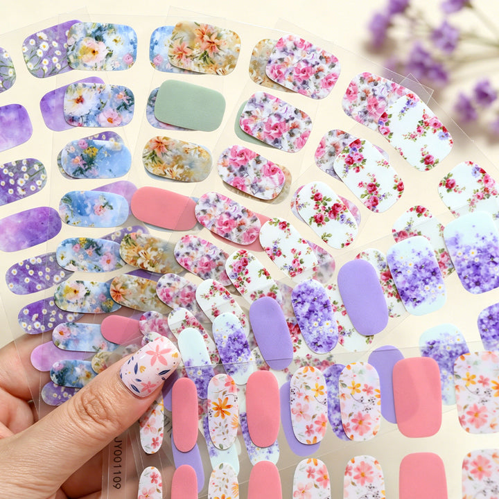 Floral Design Nail Wraps