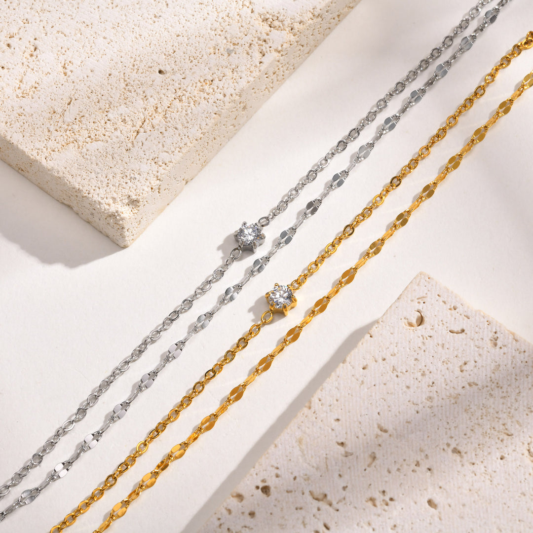 Dazzling Double Strand Anklet Stornfield