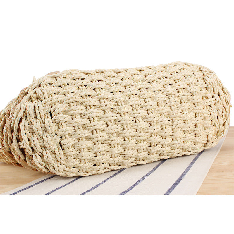 Elegant Beach Bag with Handwoven Basket Pattern Stornfield