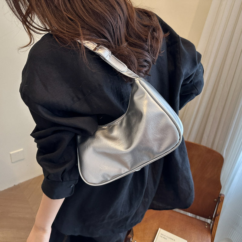 Vintage-Inspired Soft Patent Leather Handbag Stornfield