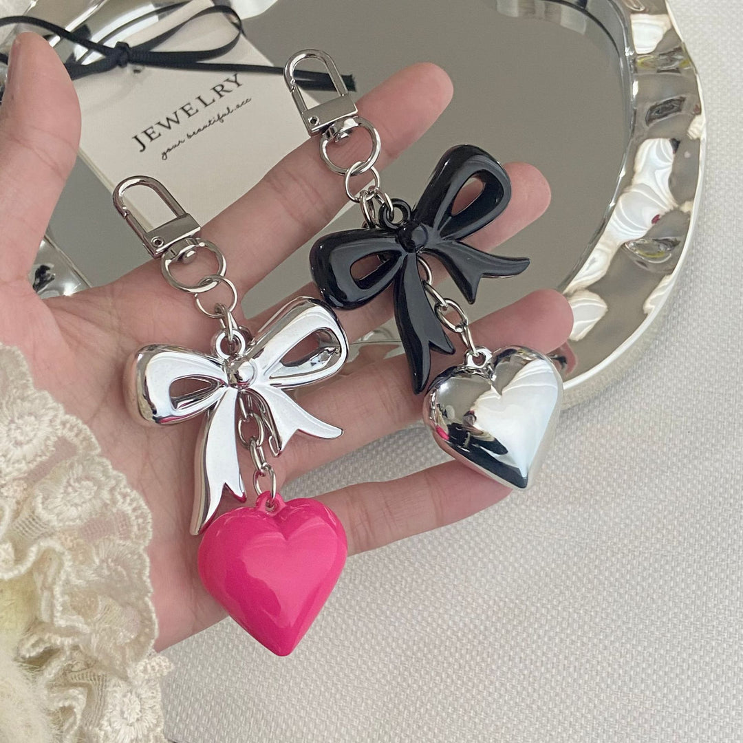 Heart and Bow Charm Keychain Stornfield