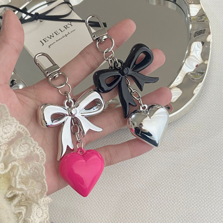 Heart and Bow Charm Keychain Stornfield