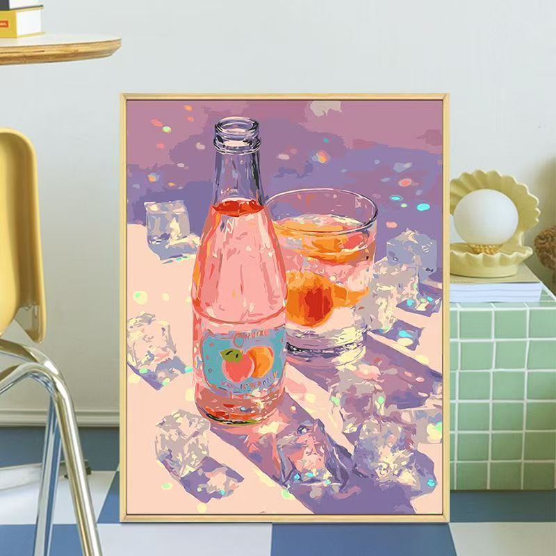Retro-Inspired Beverage Bottle Canvas Art Stornfield