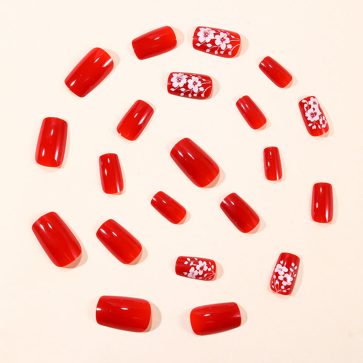 Floral Acrylic Nail Art Extensions Stornfield 1789713260