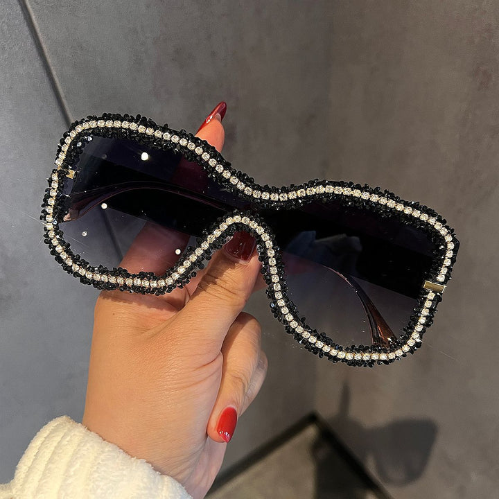 Women's Glamorous Sunglasses with Striking Crystal Frame Stornfield