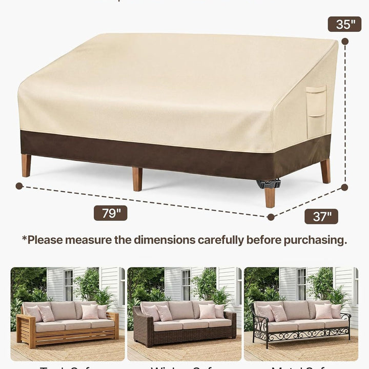 Cover for garden sofas with water-repellent material Stornfield