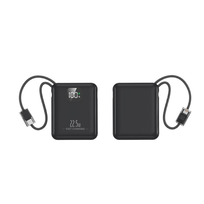 Slim power bank with integrated fast charging port and digital battery level indicator Stornfield