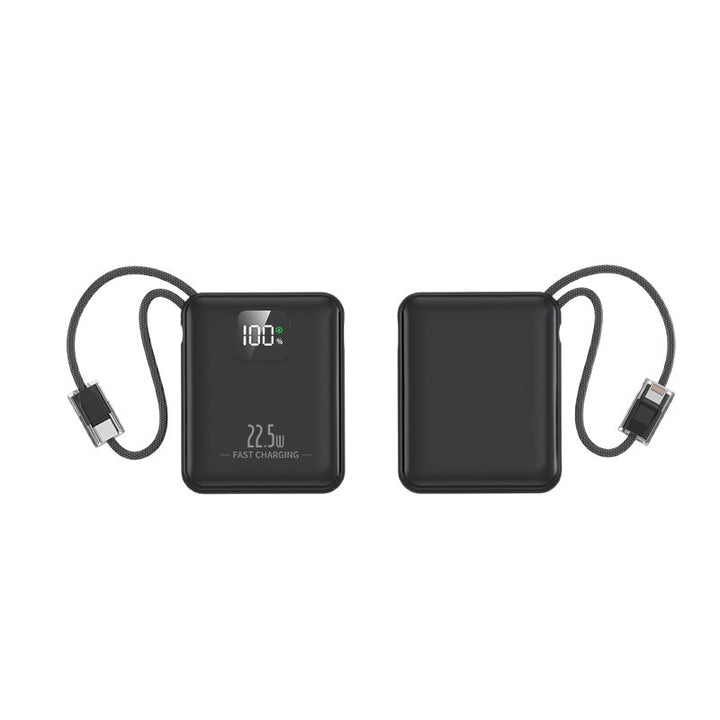 Slim power bank with integrated fast charging port and digital battery level indicator Stornfield
