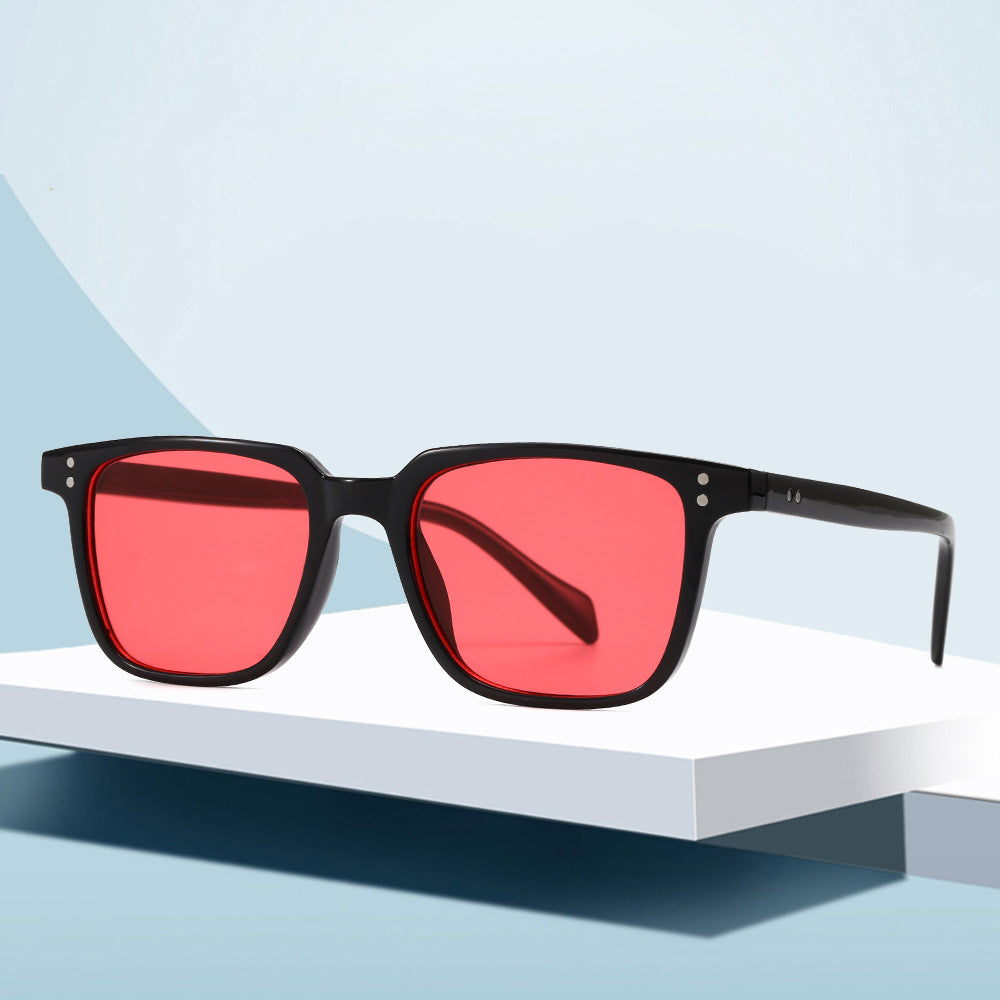 Ladies fashionable square sunglasses with unique lenses Stornfield