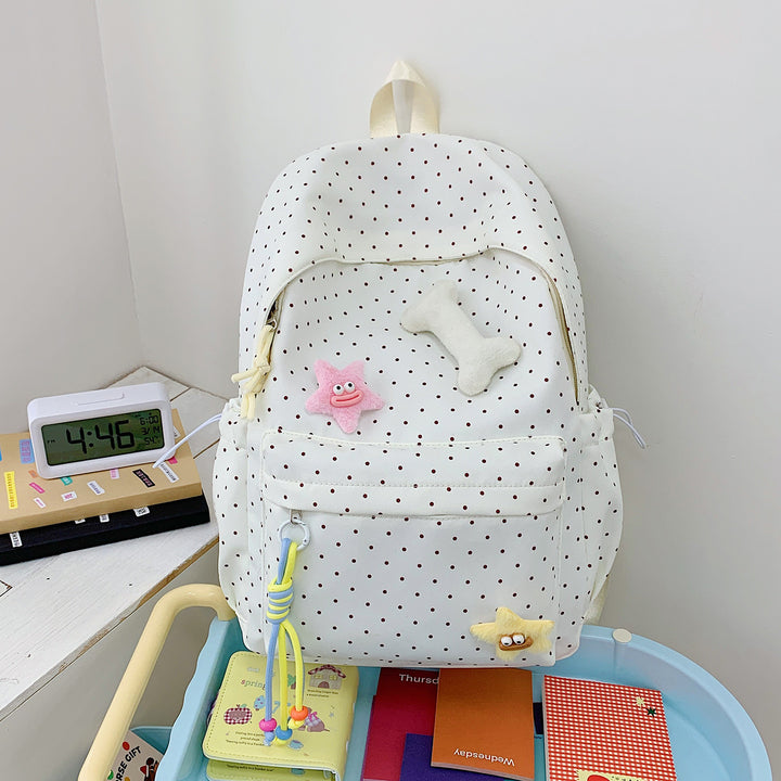 Cute Polka Dot Graphic Backpack Stornfield