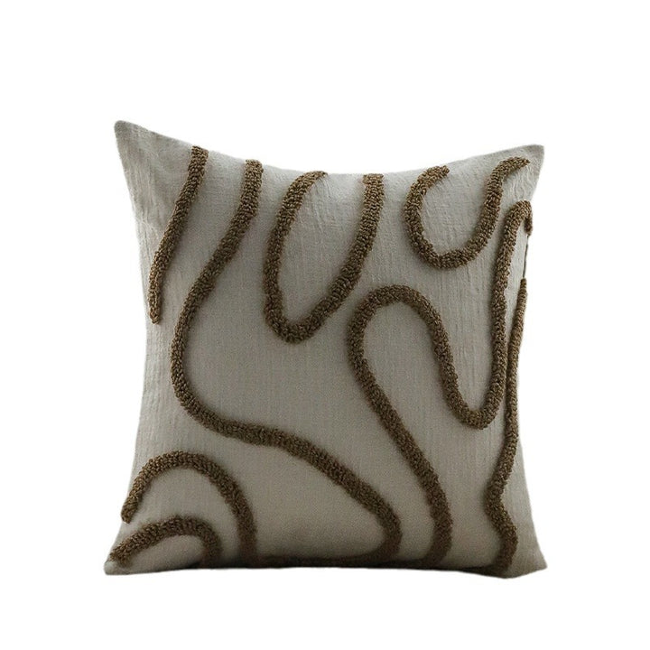 Decorative pillow with unique wave pattern