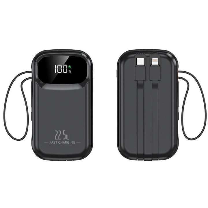 Portable power bank with fast charging connection and LCD display Stornfield