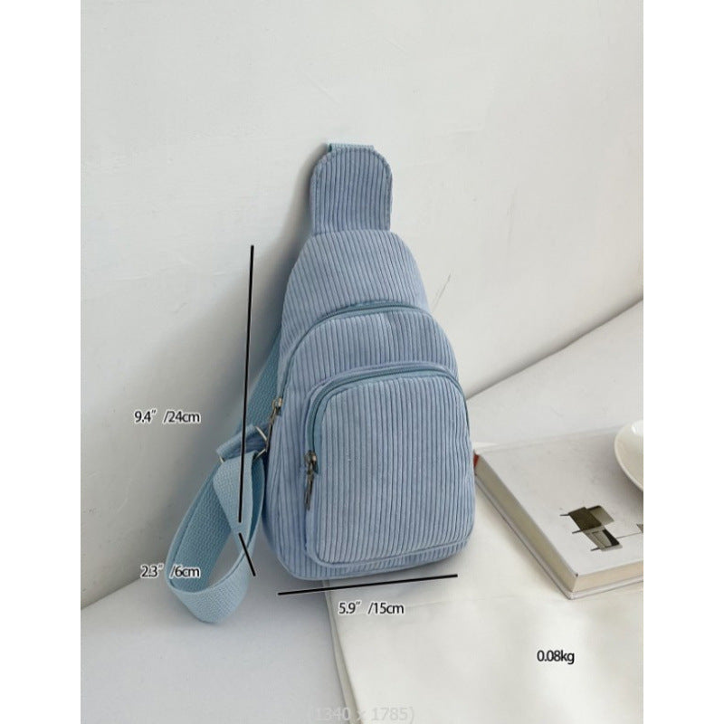WoMulti-Compartment Corduroy Sling Bag Stornfield