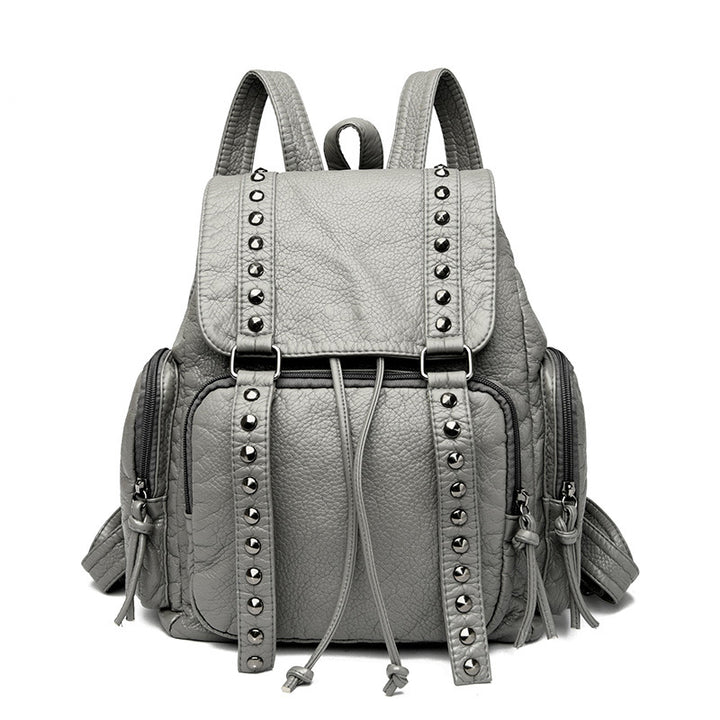 Stylish Studded Faux Leather Backpack