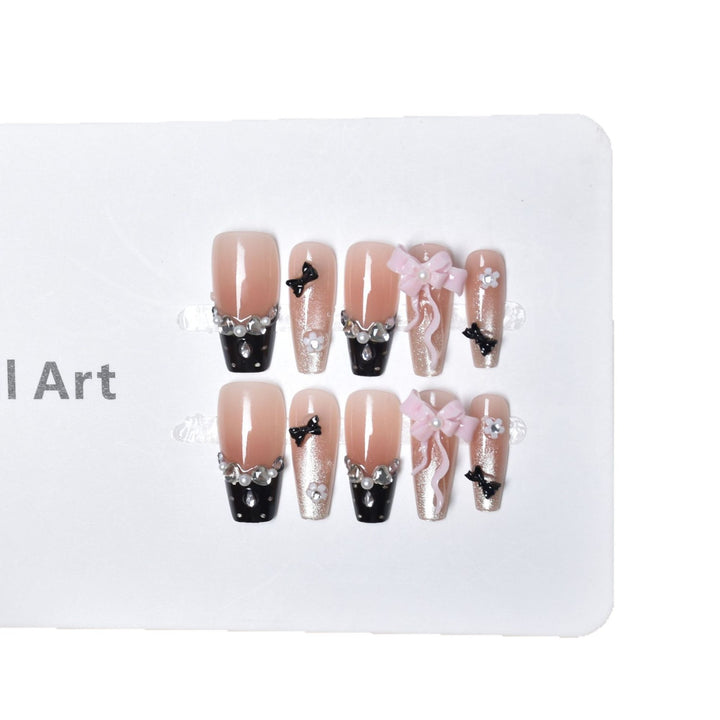 Elegant Decorative Press-On Nail Art Set Stornfield