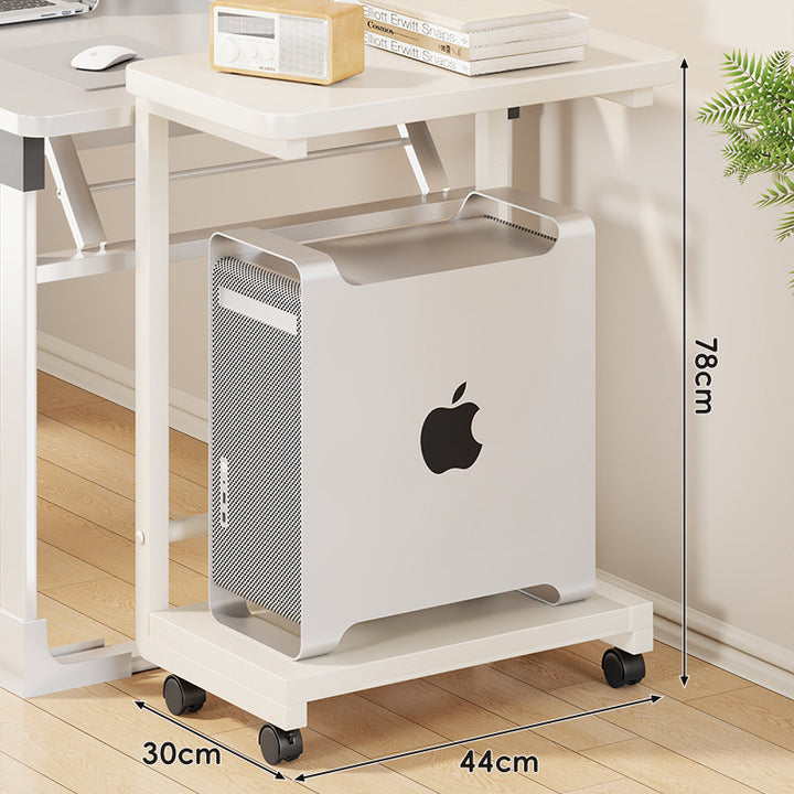 Mobile CPU Tower Stand with Locking Swivel Casters and Ventilated Platform