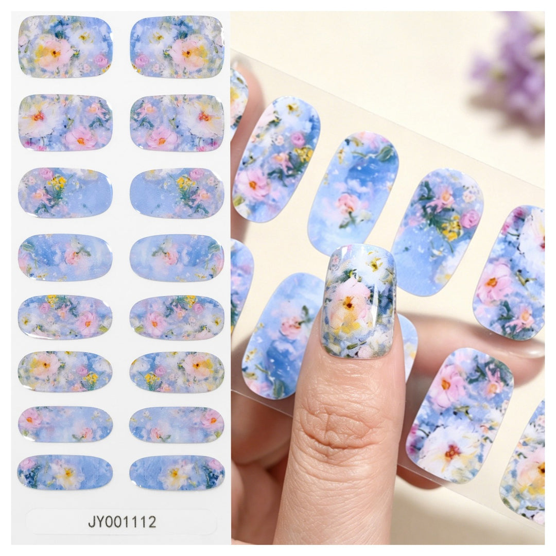 Floral Design Nail Wraps
