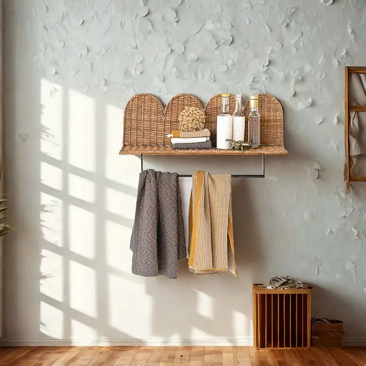 Wall shelf with woven design Stornfield