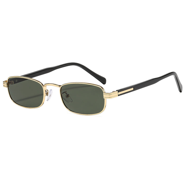 Ladies fashionable sunglasses with stylish metal frame and orange lenses Stornfield