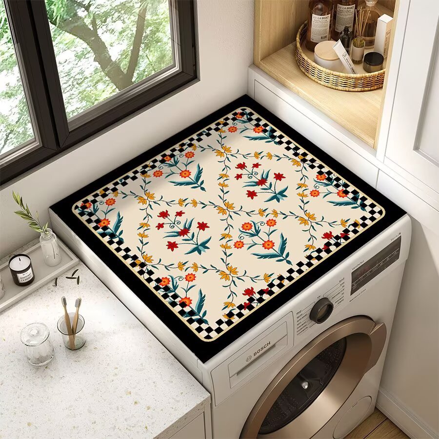 Floral Patterned Laundry Room Top Cover Stornfield