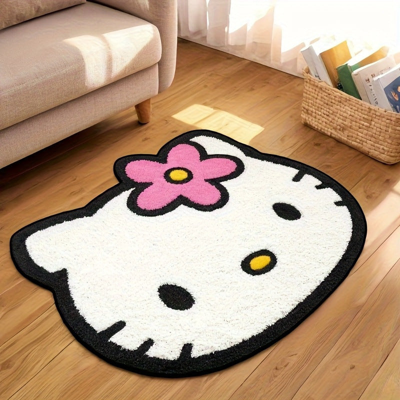 Cute Cartoon-Themed Plush Bath Mat