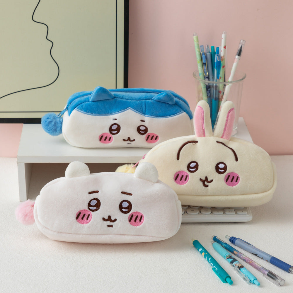 Plush Bunny-Shaped Pencil Case Stornfield