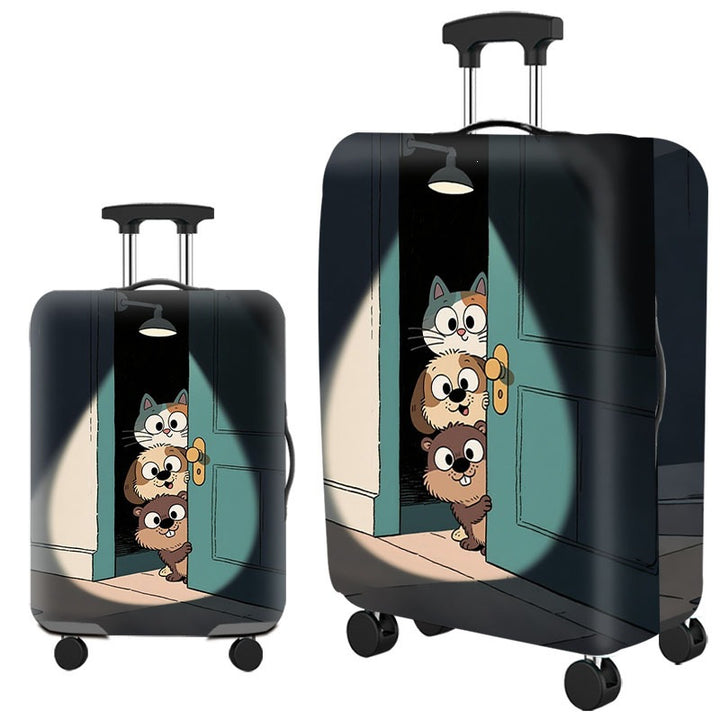 Artistic Cat-Themed Hard Shell Suitcase Stornfield