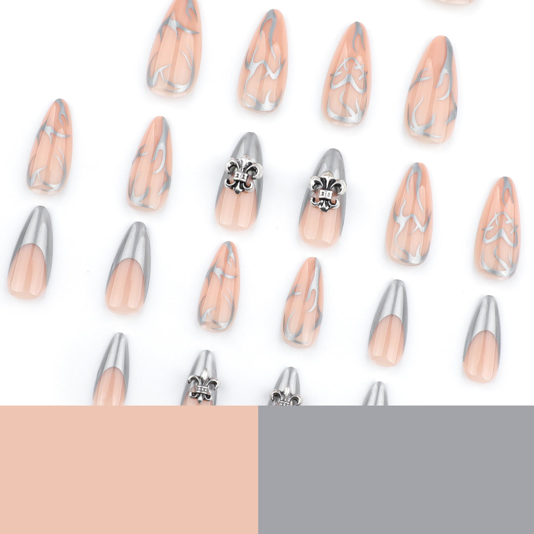 Artful stiletto nails with elegant accents Stornfield