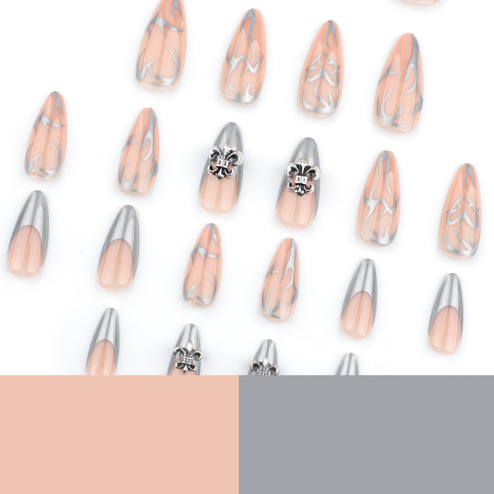 Artful stiletto nails with elegant accents Stornfield