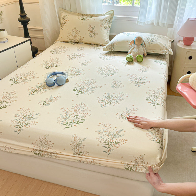Floral Patterned Fitted Sheet Set