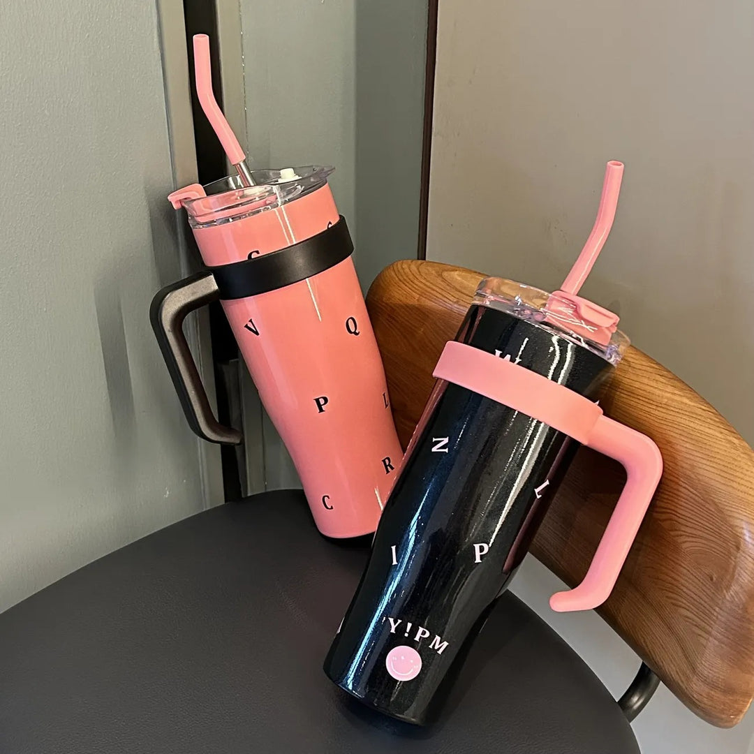 Women Practical Insulated Drinking Bottle with Integrated Carry Handle Stornfield