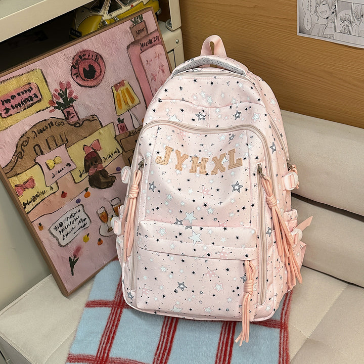 Stylish Star-Printed Backpack Stornfield 1791205378