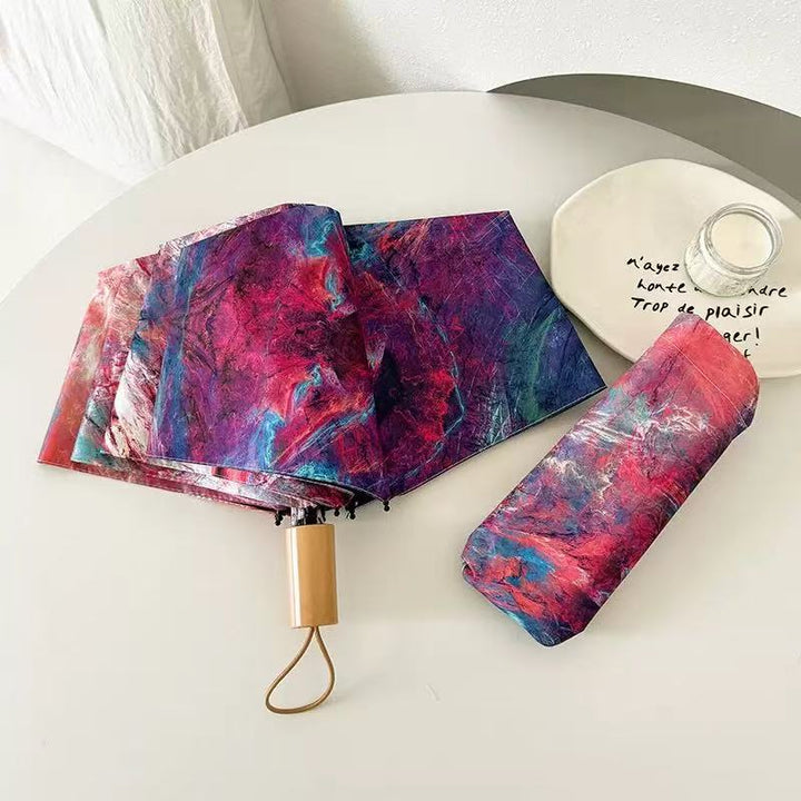 Women's Folding Umbrella with Creative Art Design Stornfield
